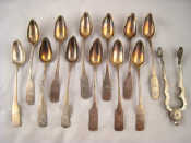 Appraisal: A set of twelve fiddle pattern teaspoons standard Austro-Hungarian assay