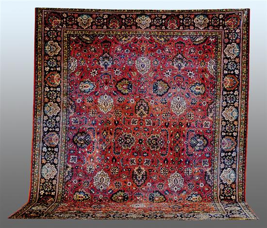 Appraisal: Persian Tabriz carpet ' x '