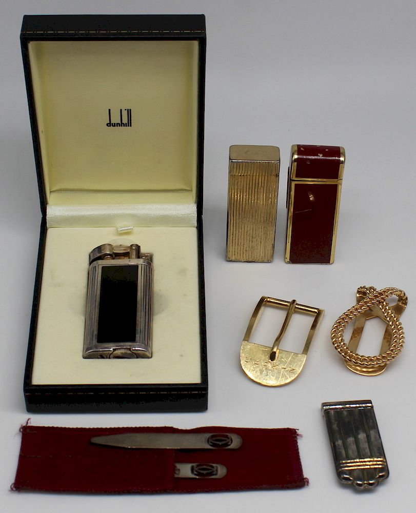 Appraisal: JEWELRY Assorted Men's Accessories Grouping Includes a kt yellow gold