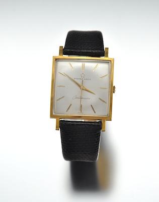 Appraisal: A Gentleman's Eterna-Matic Centenaire Wristwatch Square gold-plated case number silver-tone