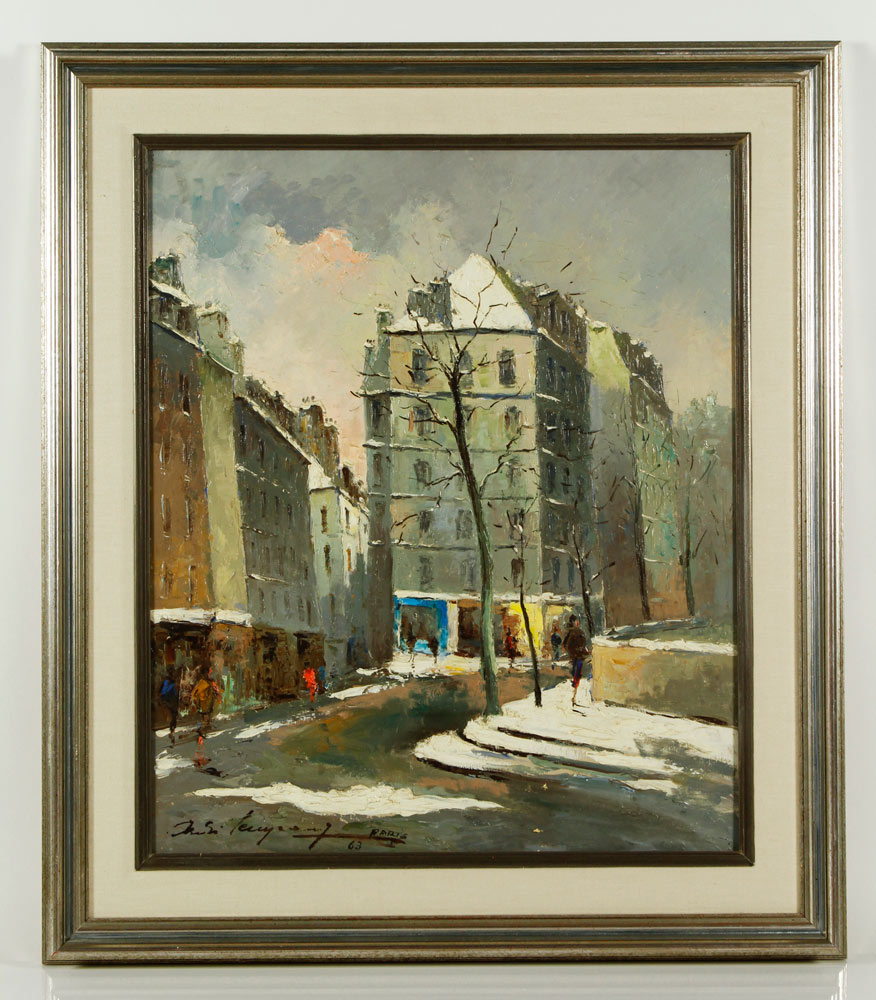 Appraisal: - Paris St Scene O C Andre Lengrand Impressionistic Paris