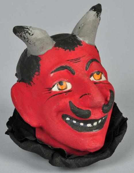 Appraisal: Devil Head Candy Container Description German With black crepe paper