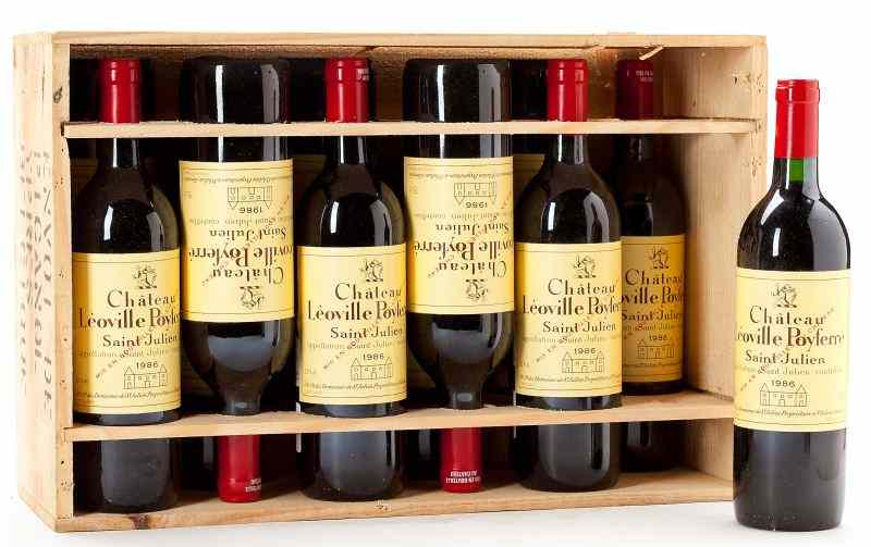 Appraisal: Chateau Leoville PoyferreSt Julien bottlesowcAcquired from temperature-controlled storage of an