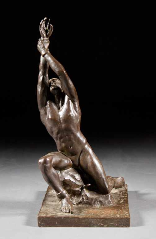 Appraisal: Suzanne Silvercruys Farnam American - ''Reaching for Freedom '' bronze