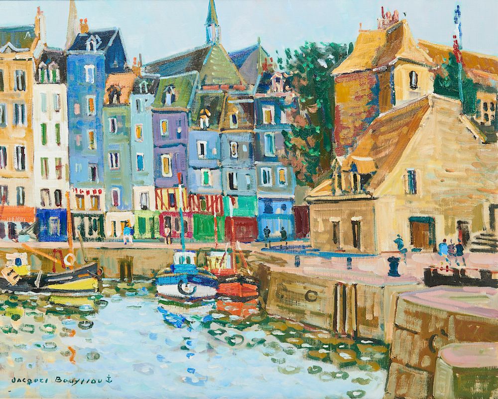 Appraisal: JACQUES BOUYSSOU French - Honfleur JACQUES BOUYSSOU French - Honfleur