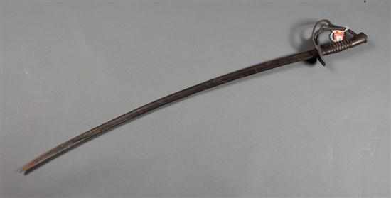 Appraisal: Ames Contract Model light cavalry sabre dated with inspector's initials