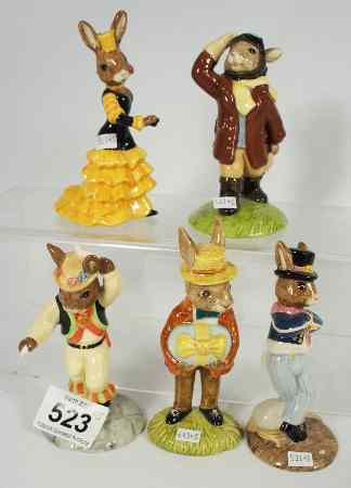 Appraisal: Royal Doulton Bunnykins Figures Mr Bunnykins at the Easter Parade