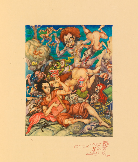 Appraisal: SZYK ARTHUR Flaubert Gustave La Tentation de Saint Antoine pochoir