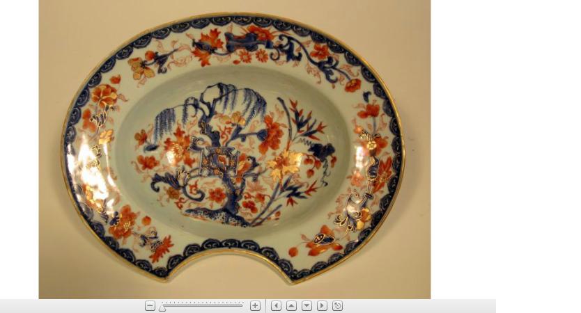 Appraisal: Chinese ''Imari' porcelain barber dish late th century