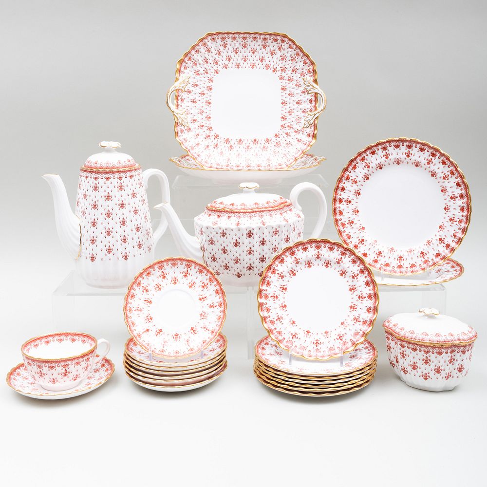 Appraisal: Spode Porcelain Tea and Coffee Service in the 'Fleur De