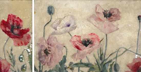 Appraisal: Attributed to Tom Roberts - Two Studies of Poppies oil