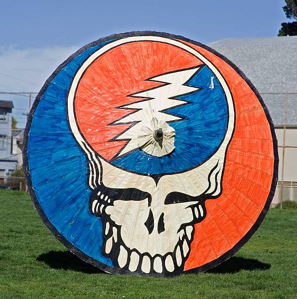 Appraisal: A massive Grateful Dead umbrella s- s Constructed with bamboo