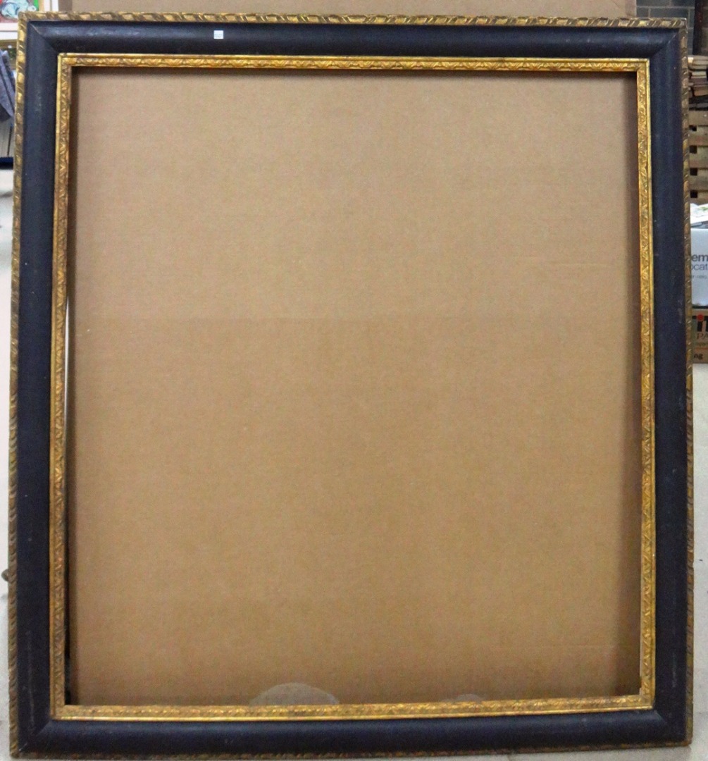 Appraisal: A th century gilt plaster and painted frame the aperture