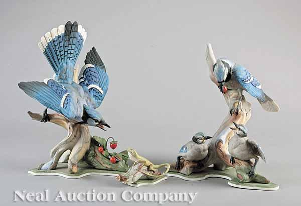 Appraisal: A Pair of Boehm Porcelain Blue Jay Male and Female