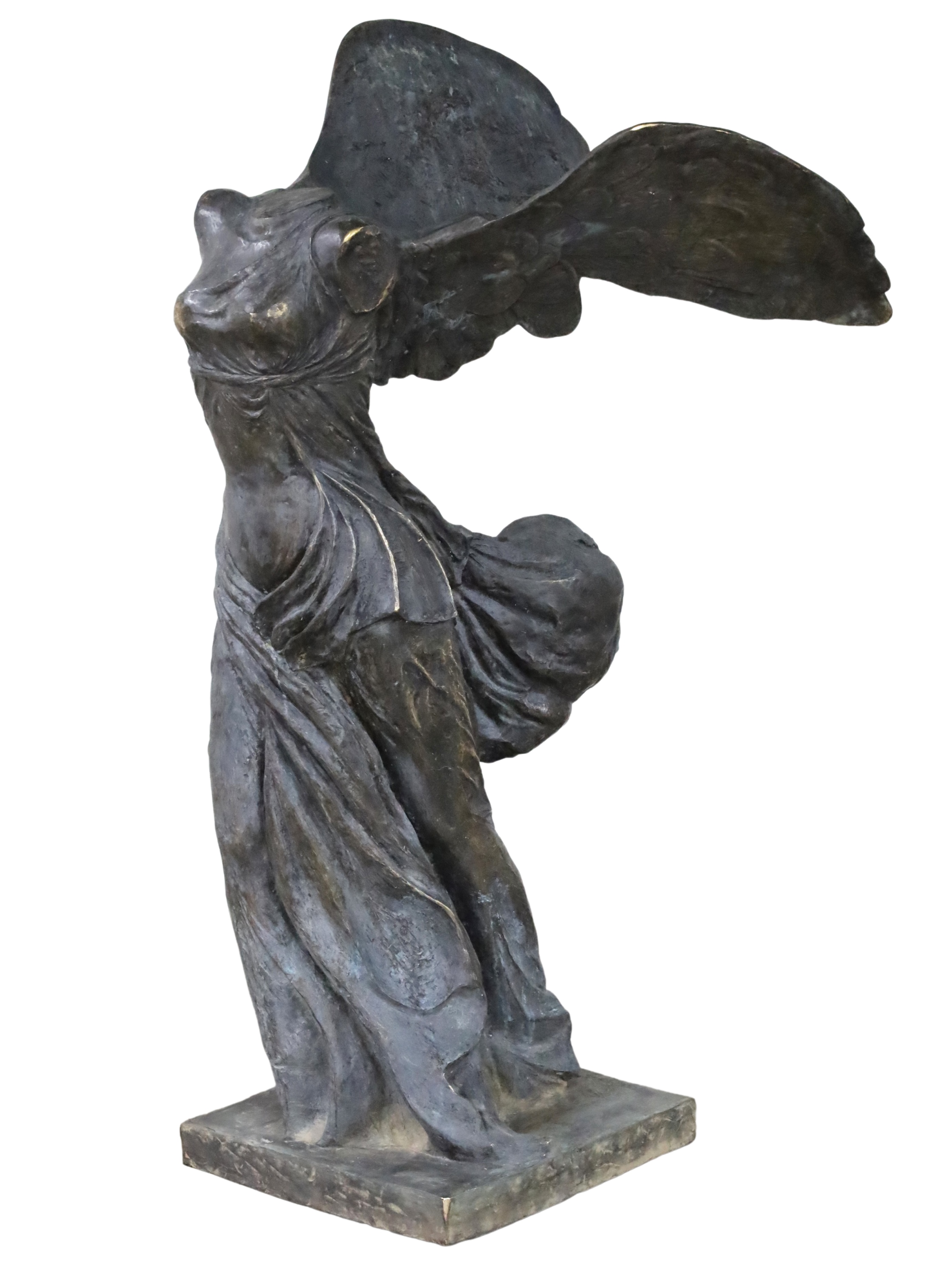 Appraisal: WINGED VICTORY SAMOTHRACE Large bronze casting of the iconic Greek