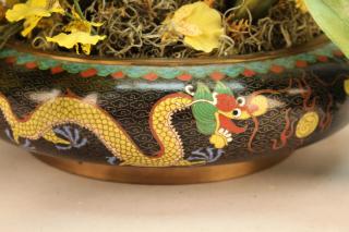 Appraisal: Exceptional Signed Antique Chinese Cloisonne Bowl Exceptional Signed Antique Chinese