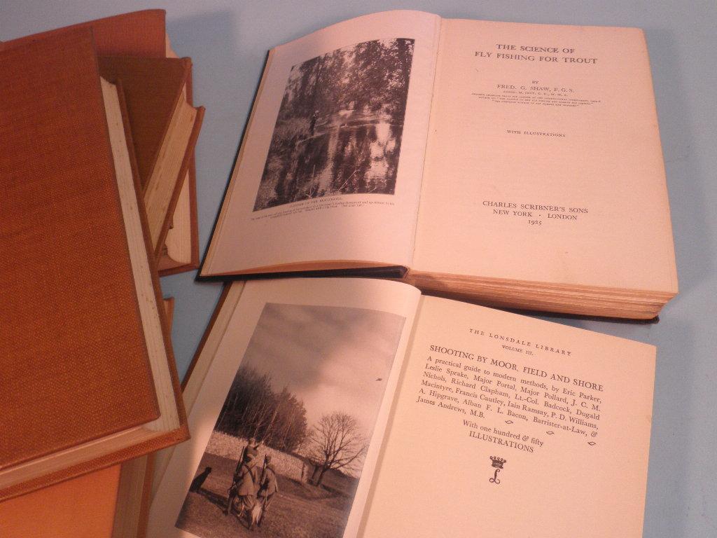 Appraisal: Five volumes of The Lonsdale Library on golf flat racing