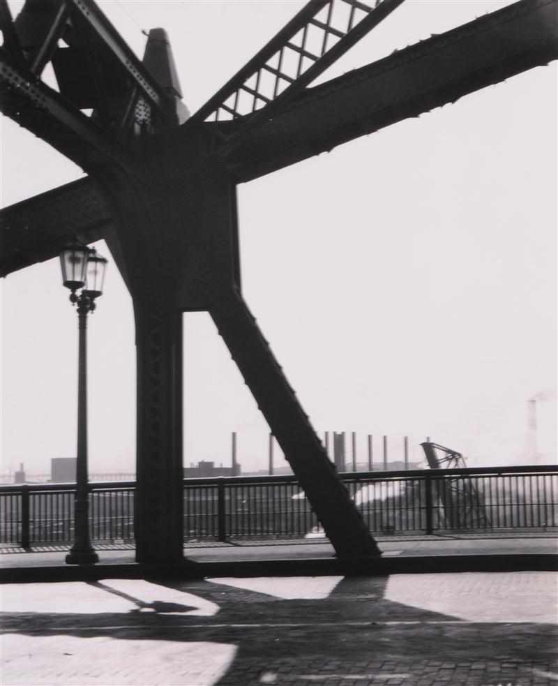 Appraisal: MARGARET BOURKE-WHITE AMERICAN - ''HIGH LEVEL BRIDGE CLEVELAND'' Black and