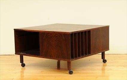 Appraisal: Danish Modern Rosewood Low Table with Compartments Marked Lovig Denmark