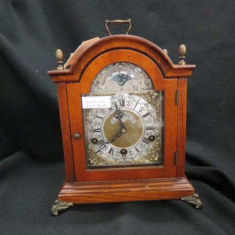 Appraisal: Dutch Bracket Clock with chimes fine wood case fancy dial