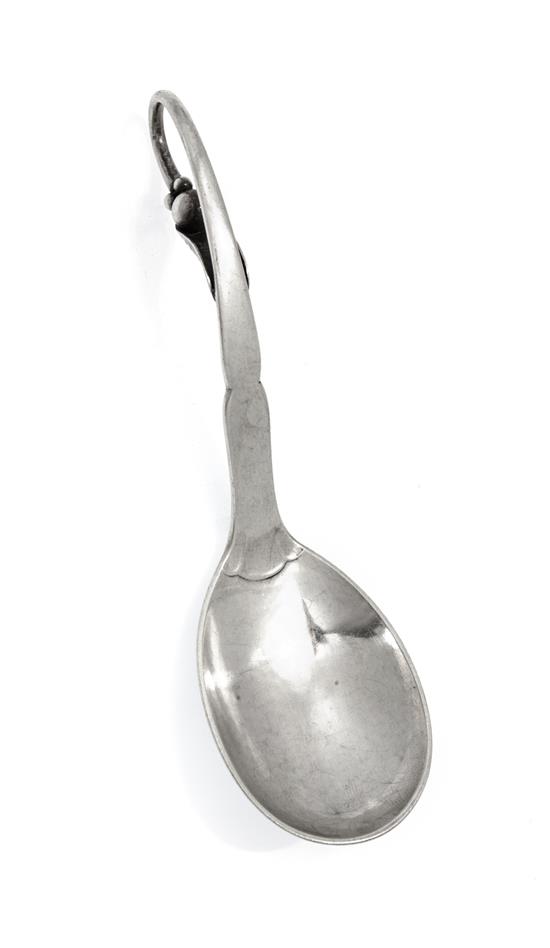 Appraisal: Sale Lot A Danish Silver Sugar Spoon Georg Jensen Copenhagen