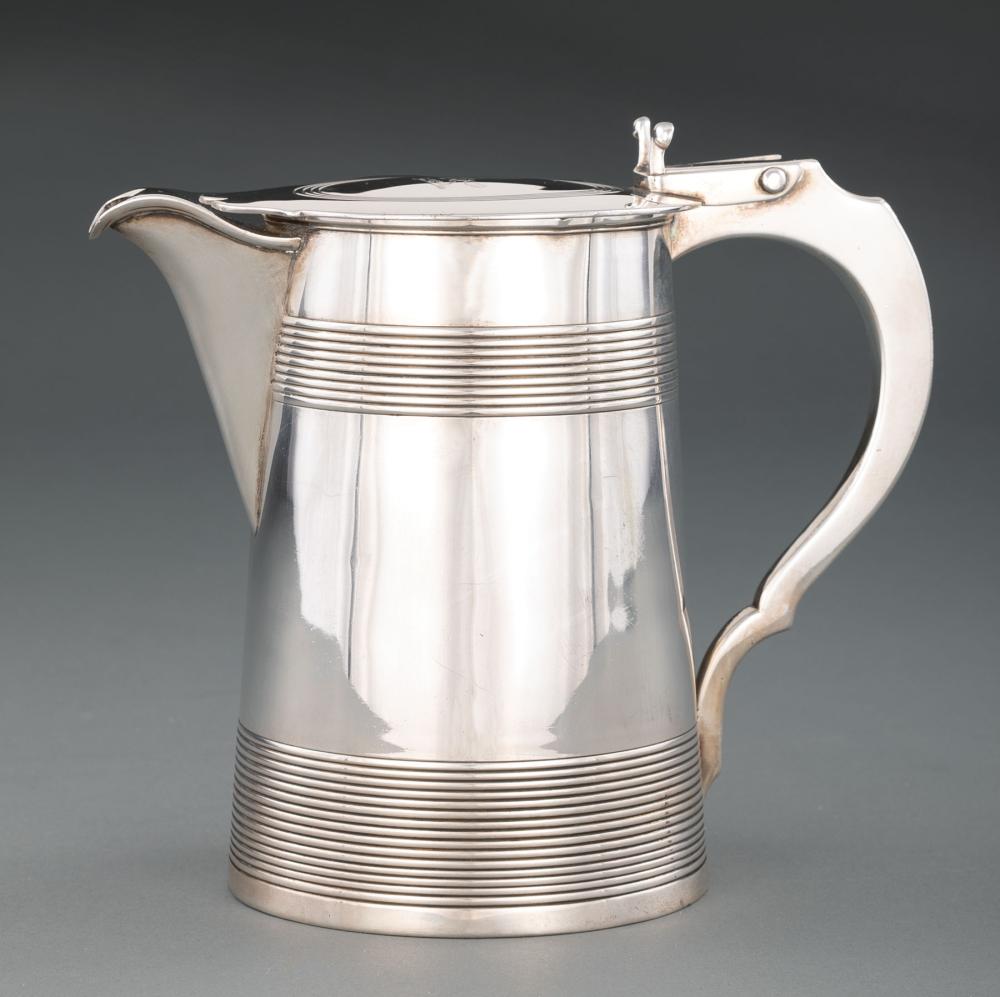 Appraisal: George III Sterling Silver Flagon John Robbins London act -