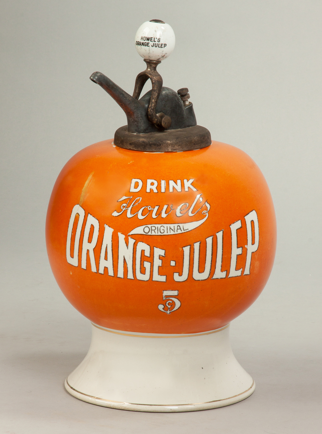 Appraisal: Vintage Howel's Orange Julep Dispenser