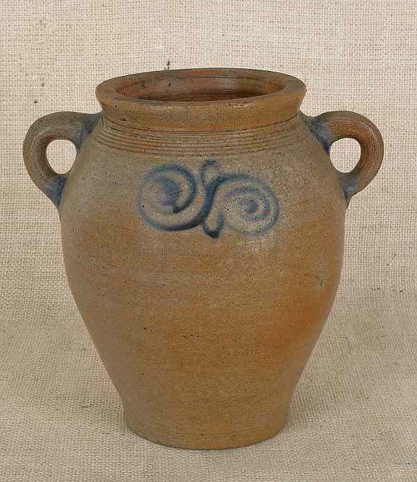 Appraisal: Stoneware crock late th c attributed to Captain James Morgan