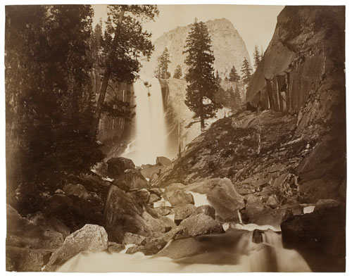 Appraisal: WATKINS CARLETON E - Vernal Falls Ft Yosemite Albumen print