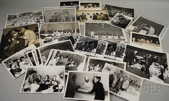 Appraisal: Set of Sixteen Duke Ellington Group Night Club Photographs and