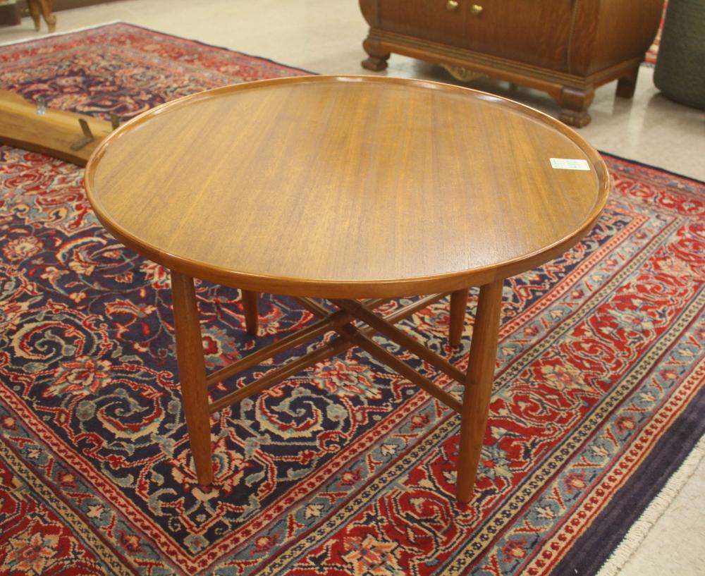 Appraisal: ROUND DANISH MID-CENTURY MODERN LAMP TABLE H x D