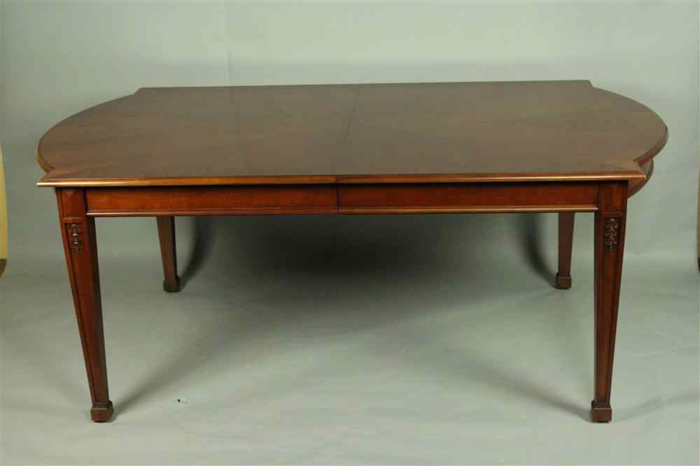 Appraisal: HARDEN CHERRY DINING TABLE WITH TWO LEAVES having a rectangular