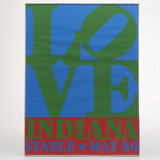 Appraisal: Robert Indiana signed color screen print Robert Indiana signed color