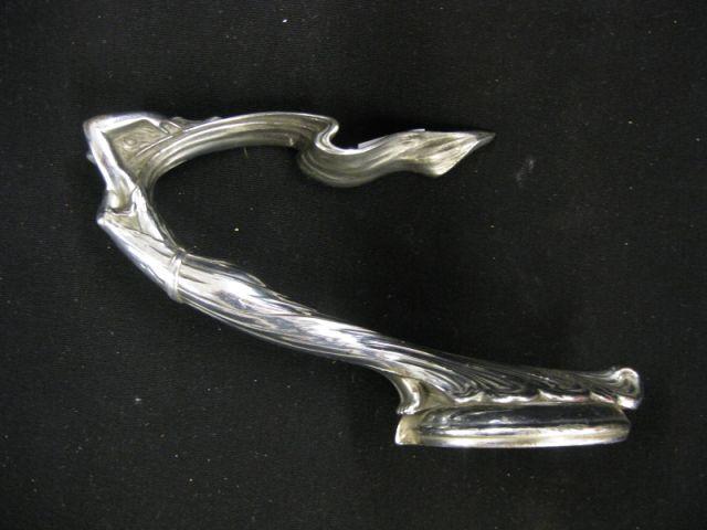 Appraisal: Car Mascot or Hood Ornament Art Deco lady chromed