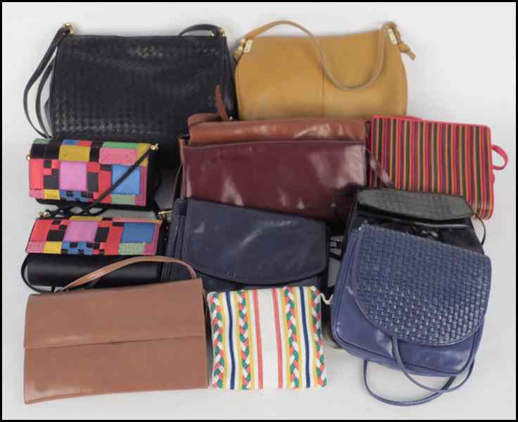 Appraisal: COLLECTION OF NEIMAN MARCUS HANDBAGS Largest H '' W ''