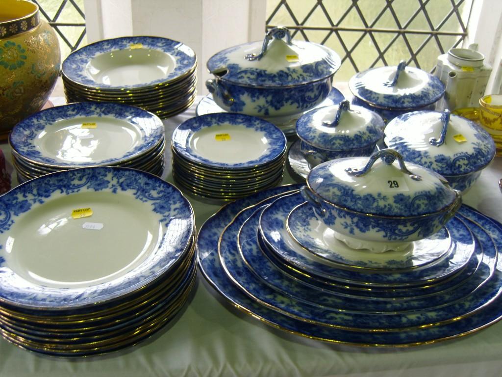 Appraisal: An extensive collection of Doulton Burslem Melrose pattern blue and