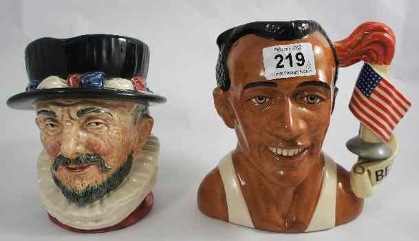 Appraisal: Royal Doulton Large Character Jugs Jesse Owens D Charater Jug