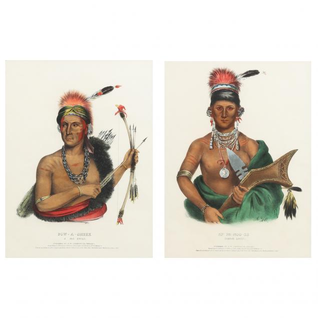 Appraisal: MCKENNEY AND HALL TH CENTURY AP-PA-NOO-SEE SAUKIE CHIEF POW-A-SHEEK A