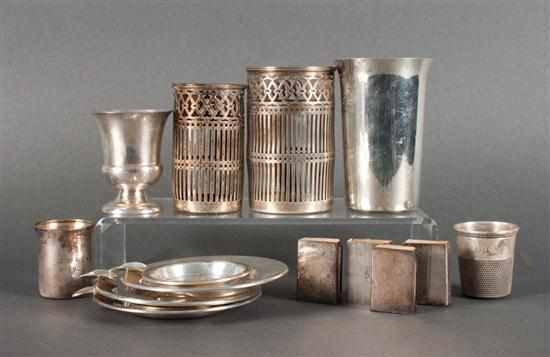 Appraisal: Assortment of American sterling silver table articles by various makers