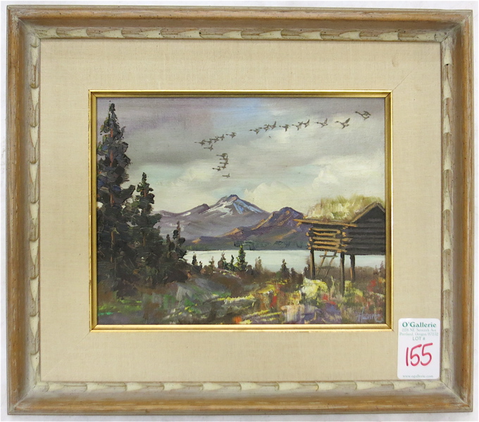 Appraisal: ELLEN HENNE GOODALE OIL ON BOARD Alaska - Alaskan landscape