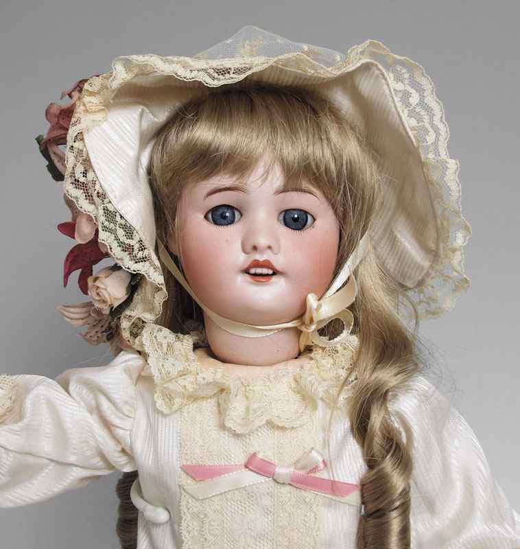 Appraisal: FRENCH SFBJ BISQUE HEAD WALKING DOLL Her bisque head is