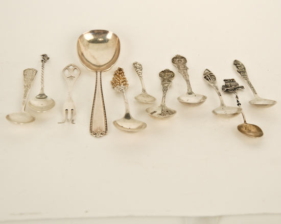 Appraisal: Lot of Pieces Sterling Flatware Hors d'oeuvres Fork Westmorland Sauce