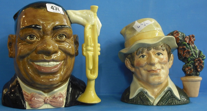 Appraisal: Royal Doulton Large Character Jugs Louis Armstrong D crack to