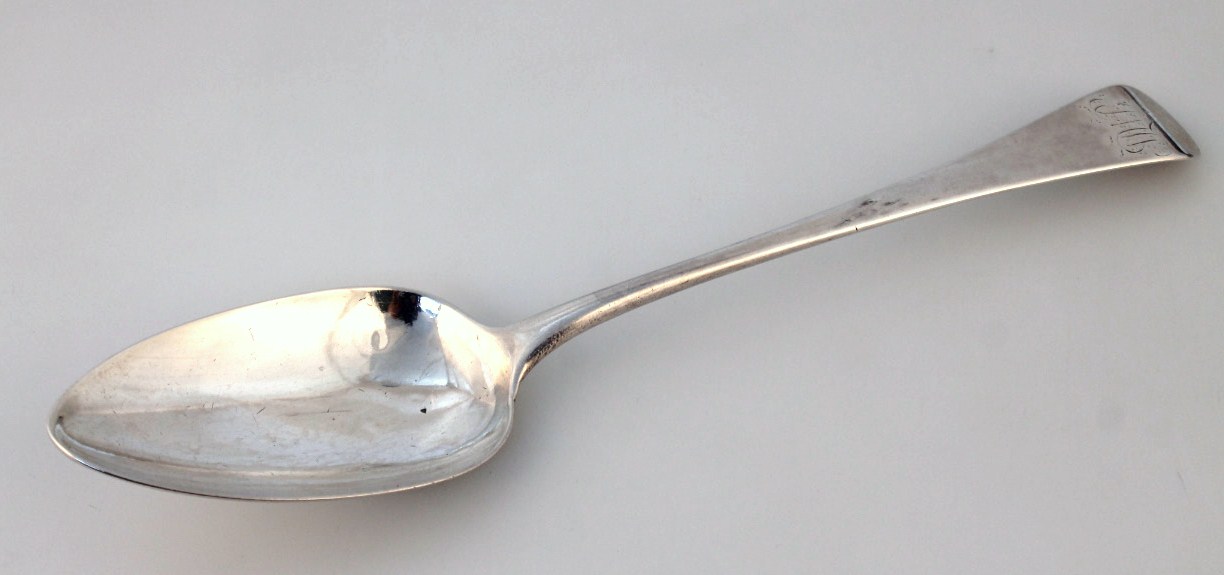 Appraisal: A George III silver tablespoon possibly Joseph Barnard Old English