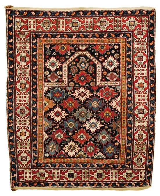 Appraisal: KUBA PRAYER RUG Caucasus late th century feet iches x