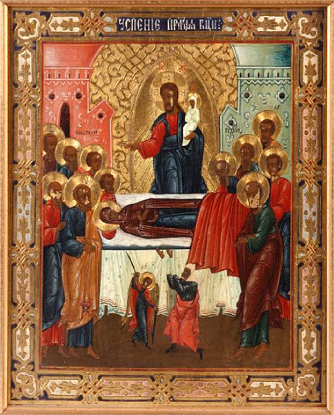 Appraisal: A Russian icon The Dormition of the Virgin last quarter