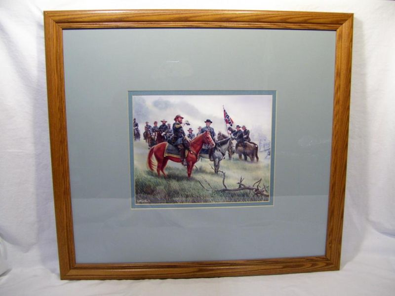 Appraisal: Print - Viewing Picketts Charge by Mort Kunstler Mort Kunstler