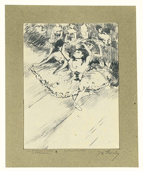 Appraisal: EDGAR DEGAS and GEORGE W THORNLEY Danseuses Lithograph printed in