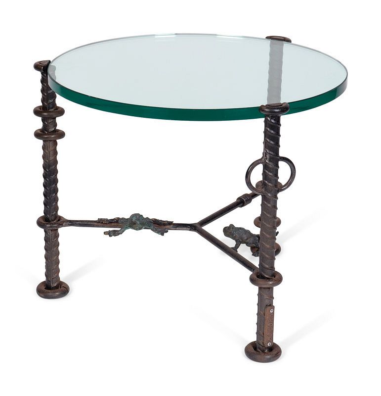 Appraisal: Ilana Goor American b Bronze Figural Table Ilana Goor American