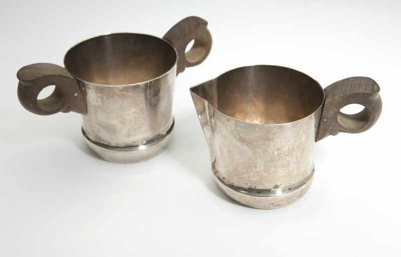 Appraisal: A Mexican sterling silver cream jug and sugar bowl Spratling